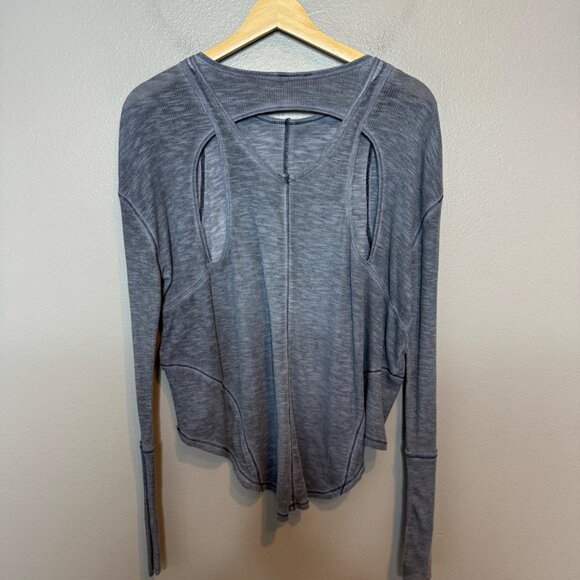 FREE PEOPLE MOVEMENT lay up tee in blue size S - Picture 6 of 9